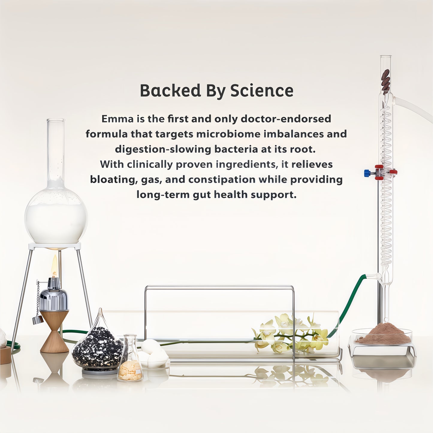 Emma Gut Health Relief Supplement, Doctor Endorsed Formula for Women & Men, Leaky Gut & Digestive Support for Constipation, Bloating & Gas Relief with Berberine, Resveratrol, Quercetin, 60 Caps