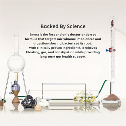 Emma Gut Health Relief Supplement, Doctor Endorsed Formula for Women & Men, Leaky Gut & Digestive Support for Constipation, Bloating & Gas Relief with Berberine, Resveratrol, Quercetin, 60 Caps